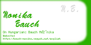 monika bauch business card